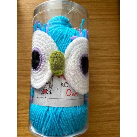 Kit Bonnet Bleu à Crocheter - Boutond'or