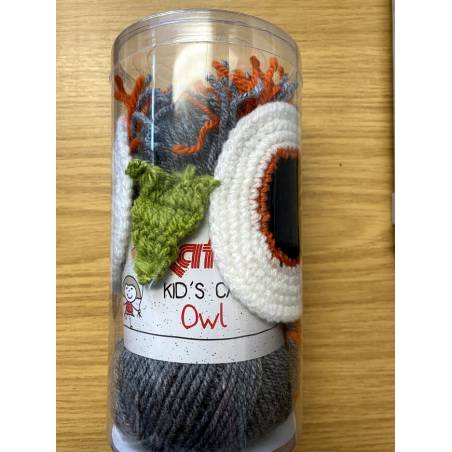 Kit Bonnet Gris à Crocheter - Boutond'or