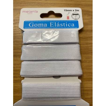 élastique blanche 15mm x 2 m - Accessoire tricot