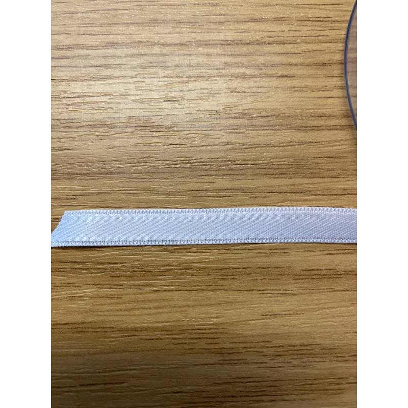 Ruban polyester 8 mm blanc