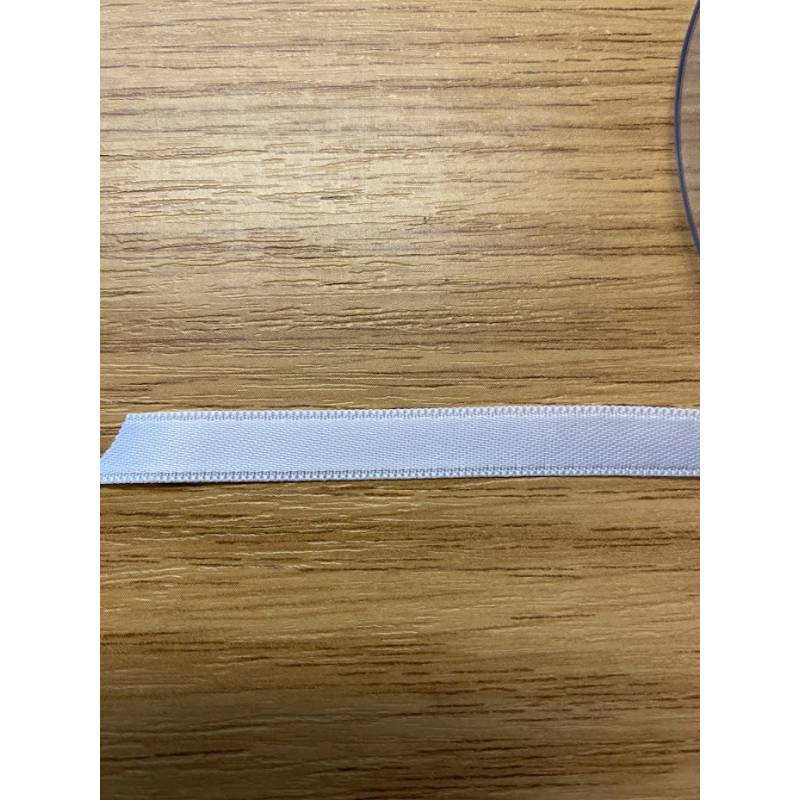 Ruban Polyester 8mm Blanc | Mercerie Fine Perpignan
