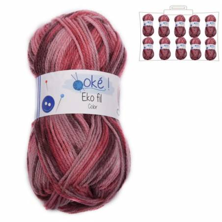 Ekofil Color 311 Lot 10 Pelotes - Laine tricot