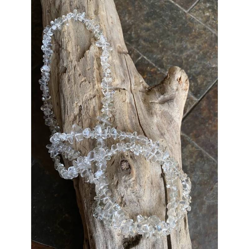 Collier Cristal de Roche 40cm | Lithothérapie Perpignan