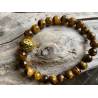 Bracelet boule 8 mm oeil de tigre