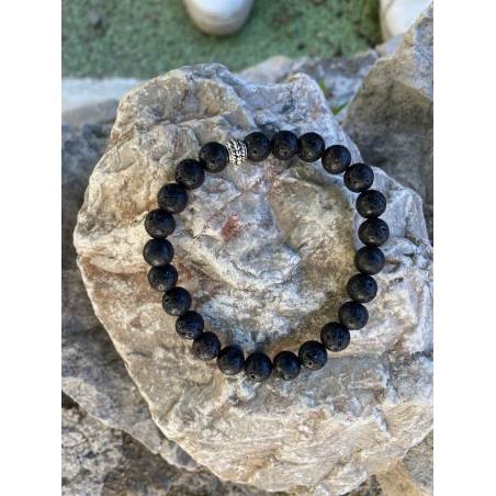 Bracelet Pierre de Lave 8mm - Ancrage et Force