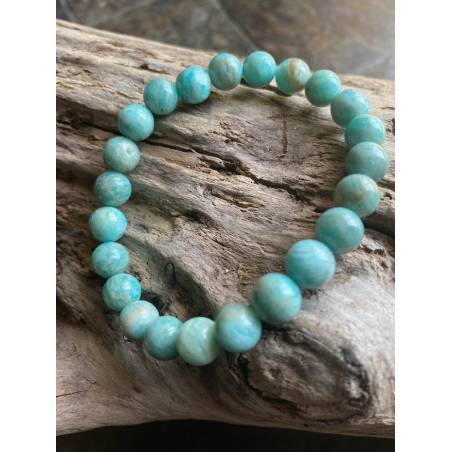 Bracelet Amazonite Pérou 8mm - Communication Douce