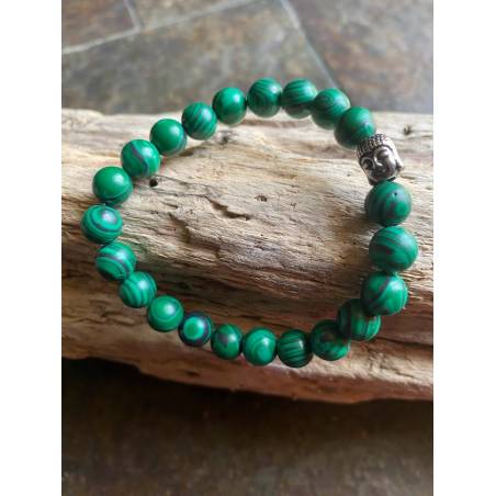 Bracelet Malachite Congo 8mm - Guérison Confiance