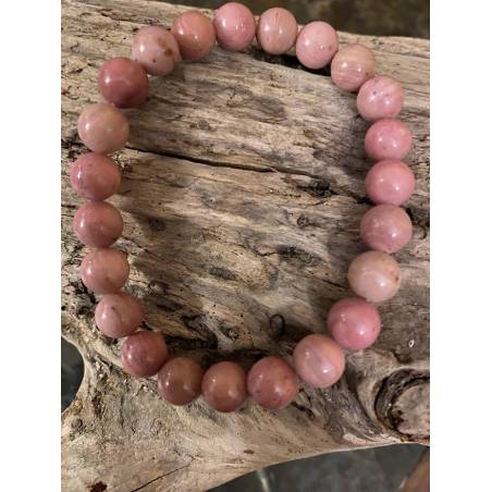 Bracelet Rhodonite Rose 8mm - Amour de Soi