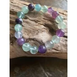 Bracelet Fluorite Multicolore 10mm - Concentration
