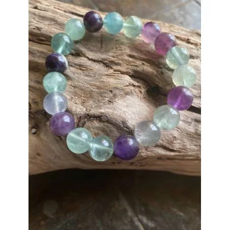 Bracelet Fluorite Multicolore 10mm - Concentration