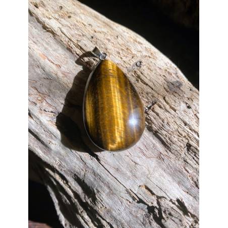 Pendentif Œil de Tigre Protection Confiance - Bijou lithothérapie bien-être
