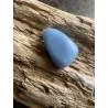 Pendentif Angélite - Pierre Communication Spirituelle - Bijou lithothérapie bien-être - Bouton d'Or