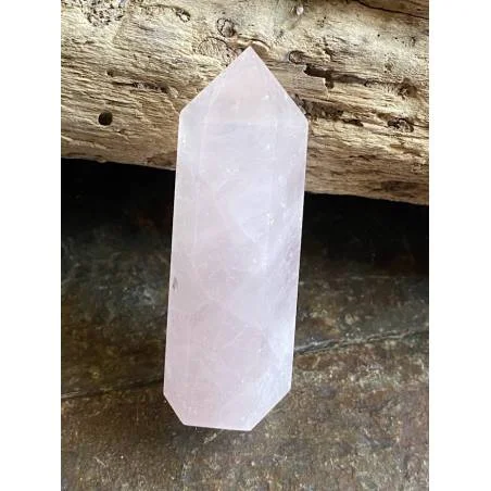 Obélisque Quartz Rosa 6cm - Pierre Amour Harmonie