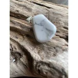Pendentif Howlite 2,5cm - Pierre Calme Sommeil