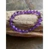 Bracelet Améthyste Porte-Bonheur 8mm - Spiritualité Sagesse - Hélène Riu