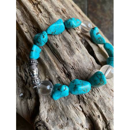 Bracelet Turquoise Cristal Roche - Communication