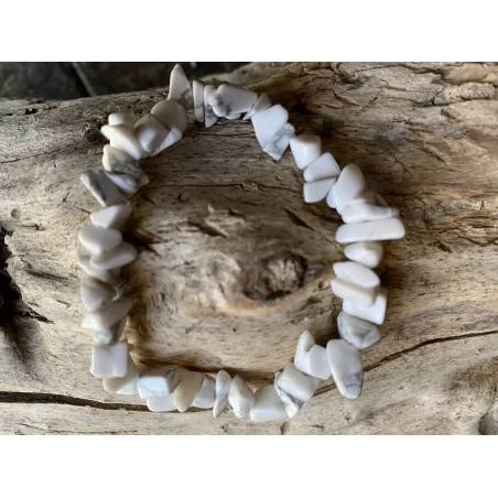 Bracelet baroque in pierre von howlite | Hélène Riu Perpignan