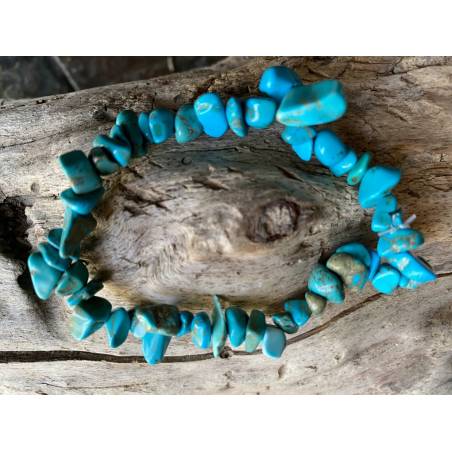 Bracelet Turquoise Baroque - Sagesse Ancestrale - Bijou lithothérapie Turquoise