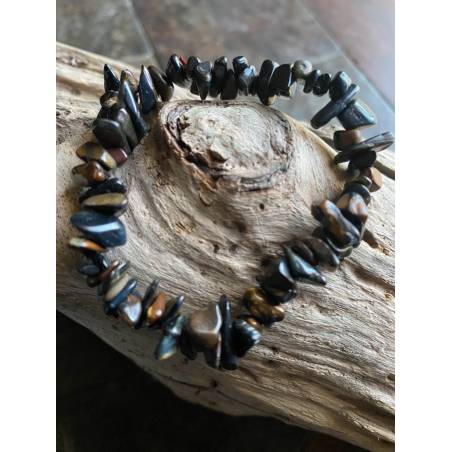 Bracelet Baroque Œil de Faucon - Vision Claire - Bijou lithothérapie bien-être