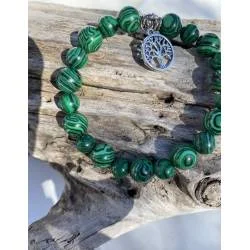 Bracelet Malachite - Lithothérapie | Hélène Riu