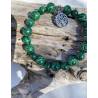 Bracelet boule Malachite 8 mm - 10 mm