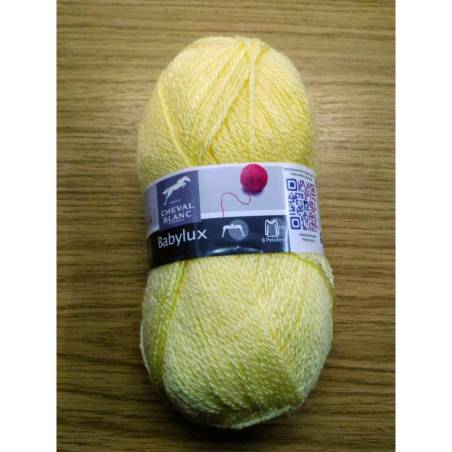 Babylux Cheval Blanc Jaune Citron Lot 10 Pelotes Bébé - Boutond'or