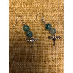 Boucles  oreilles  agate...