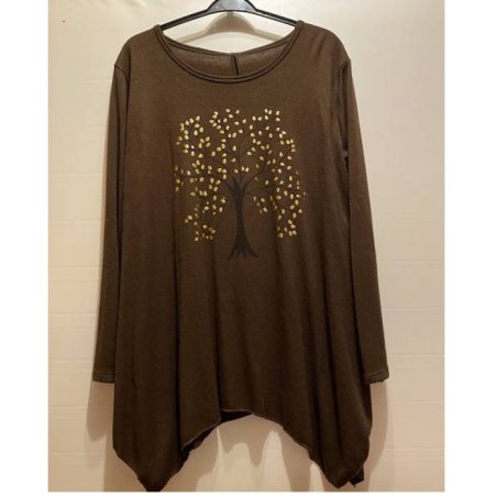 Tunique Arbre de Vie Marron Fonçé