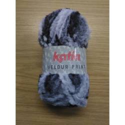 Velours Katia Acajou - Laine Poil Long Luxueuse