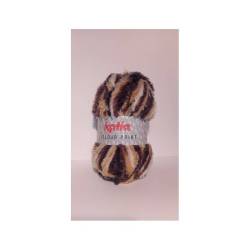 Velours Katia Acajou - Laine Poil Long Luxueuse