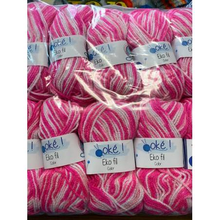 Lot 10 Pelotes Ekofil Color Cheval Blanc