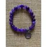 Bracelet Agate Dragon Violett 8mm | Hélène Riu - Hélène Riu