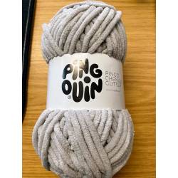 FIL CHENILLE coloris gris perle