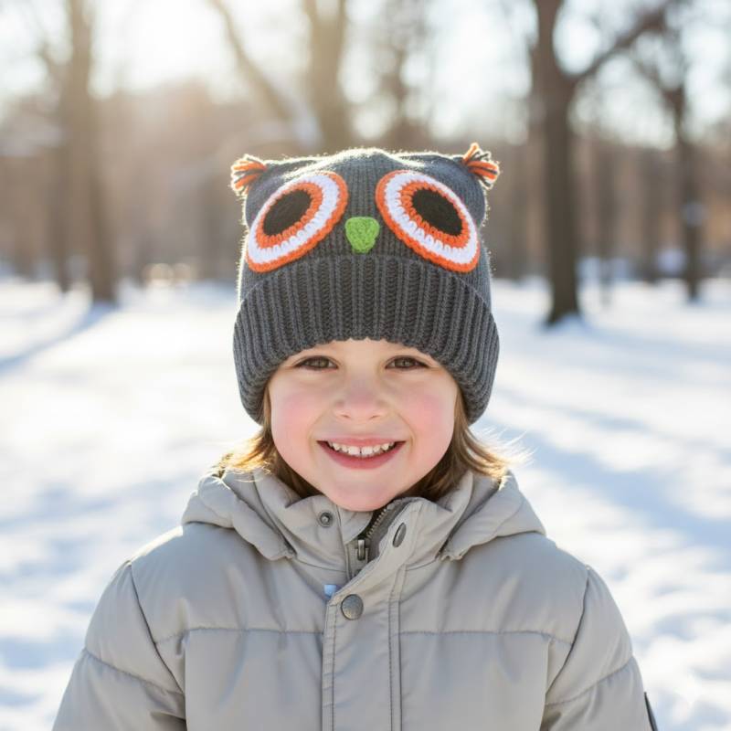 Kit Bonnet Gris à Crocheter - Boutond'or