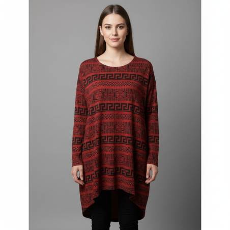 Robe Tunique Coton Polyester Design Moderne - Boutond'or