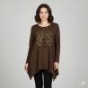 Tunique Arbre de Vie Marron Fonçé - Boutond'or - Bouton d'Or