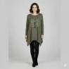 Tunique Arbre de Vie Coloris Kaki | Hélène Riu Perpiñán - Hélène Riu