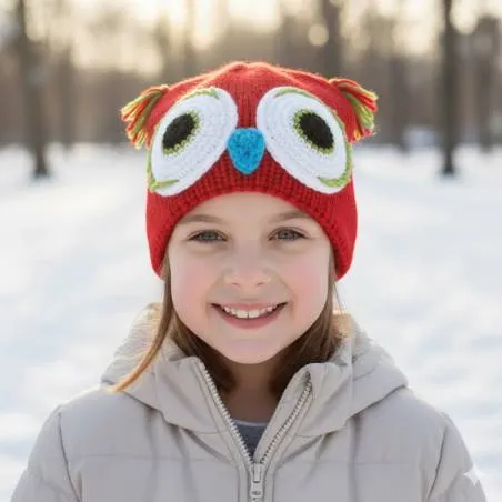 Kit Mütze Rot Häkelnadel - Complet Notice Incluse