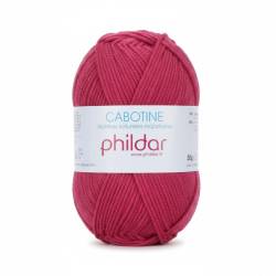 Cabotine Phildar Cerise 55% Coton 45% Acrylique - Laine Phildar