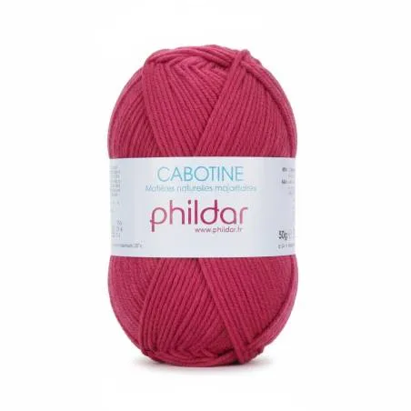Cabotine Phildar cerise | Baumwolle Acryl 50g | Hélène Riu
