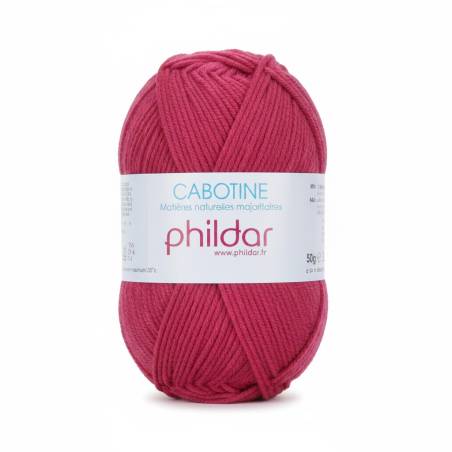 Cabotine Phildar Cerise 55% Coton 45% Acrylique - Laine Phildar