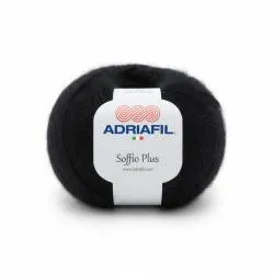 Soffio Plus AdriaGarn Schwarz - Mohair Acryl Italien