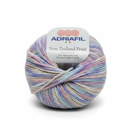 New Zealand Print Adriahilo 027 | Lana multicolore | Hélène Riu