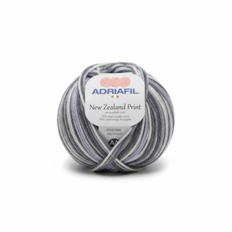 New Zealand Print Adriafil 75% Laine 25% Acrylique - Laine Adriafil