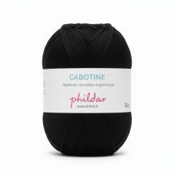 Cabotine Phildar schwarz | Baumwolle Acryl 50g | Hélène Riu