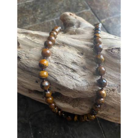 COLLIER oeil de tigre | Laine Boutique Perpignan
