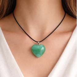 Pendentif Aventurine coeur