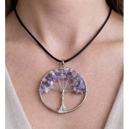Pendentif Améthyste Méditation Sagesse