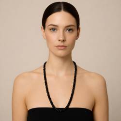 Collier Obsidienne Noire Ancrage Protection | Heleneriu