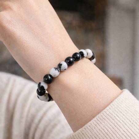 Bracelet Jaspe Zébré 8mm Vitalité | Hélène Riu